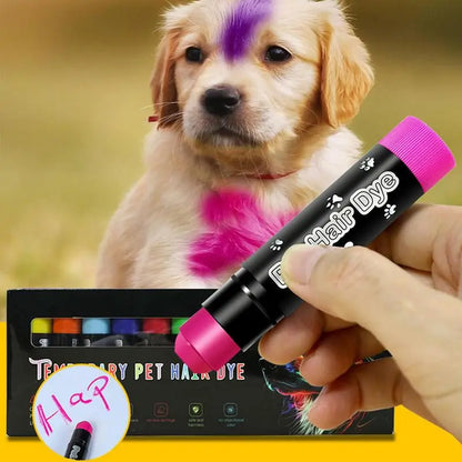 12 Colors Pet Hair Dye Safe Washable Dog Nail Polish Pen Pet Fur Paint