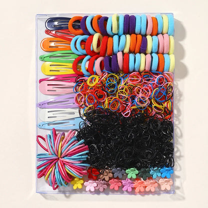 1125pcs A Bag of Multipurpose Children Lovely Colorful Flower Clip BB