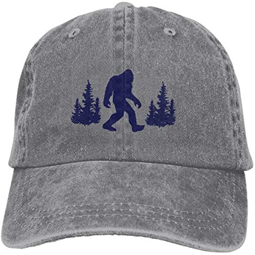 Mens Womens Bigfoot Sasquatch Dad Hat Vintage Washed Adjustable