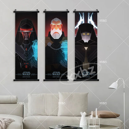 Star Wars Scrolls Picture Wallpaper Luke Skywalker Poster General Leia