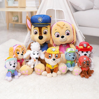 Hot Paw Patrol Cartoon Plush Toy Everest Skye Chase Marshall  Animals