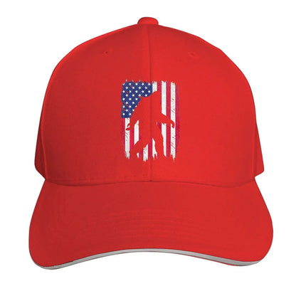 Bigfoot Gifts Funny Sasquatch American USA Flag Adult Cowboy Hat Woman