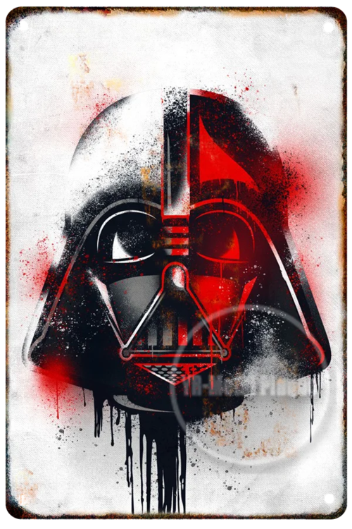 Star Wars Vader Vintage Metal Poster Movie Retro Tin Sign Cinema Wall