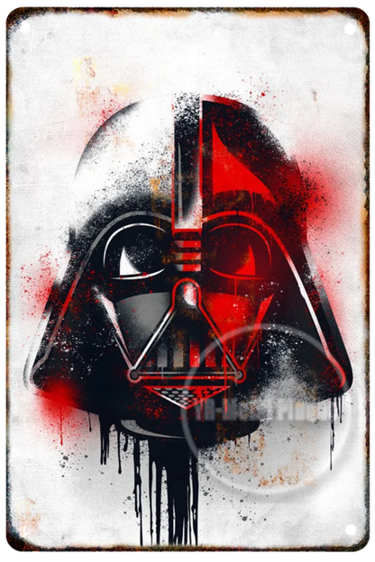 Star Wars Vader Vintage Metal Poster Movie Retro Tin Sign Cinema Wall