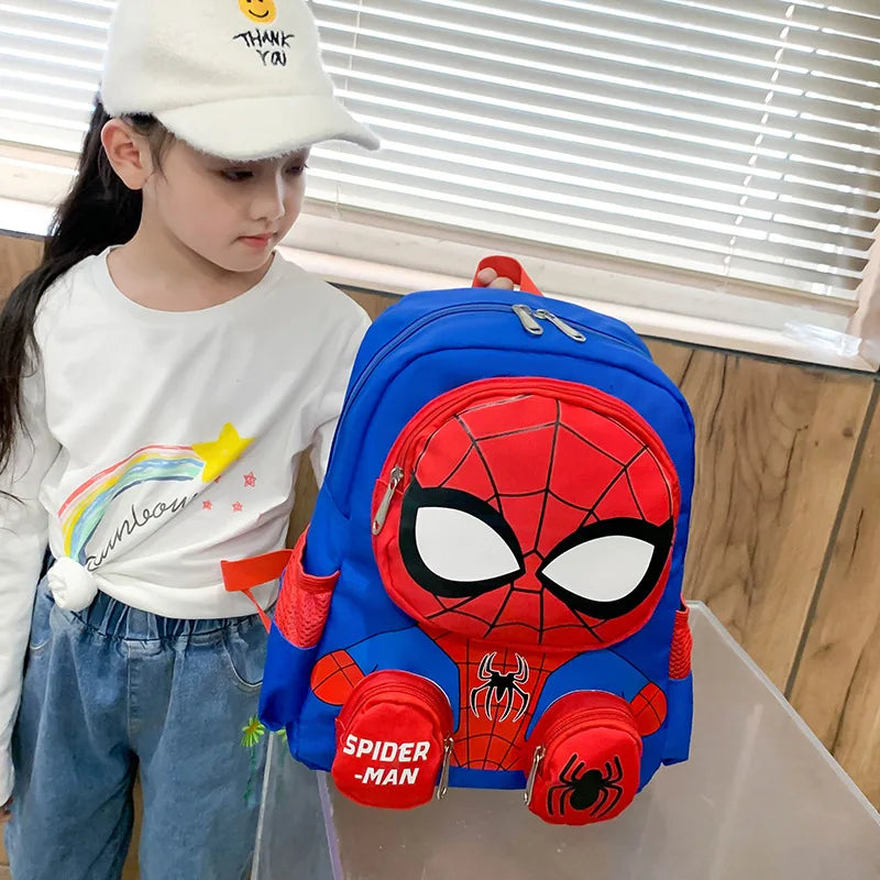 Spiderman Backpacks Super Heroes Student School Bag Cartoon 3d Stereo