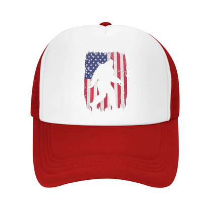 Bigfoot Gifts Funny Sasquatch American USA Flag Adult Cowboy Hat Woman