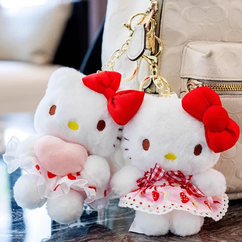 Sanrio Hello Kitty Cute Girl Keychain Bag Pendant Kuromi  Cinnamoroll