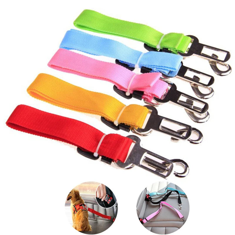 Adjustable Pet Dog Cat Car Seat Belt Quick Release Harness Belt Travel