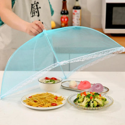 Foldable Food Covers Mesh Anti Fly Mosquito Meal Food Cover Umbrella