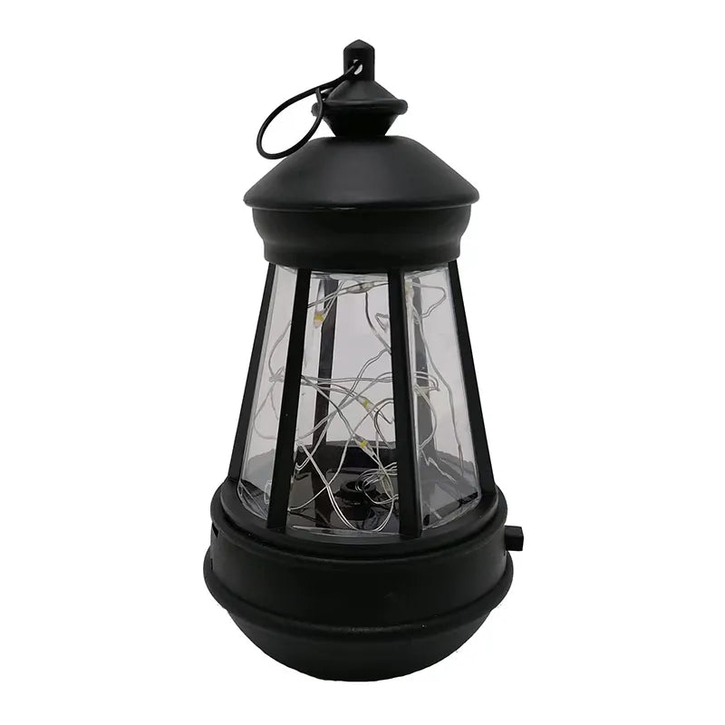 1 Pc 2 Styles 2V 40MA Waterproof LED Solar Retro Lantern Hanging Light