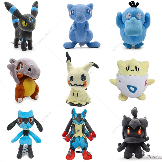 Pokemon Kawaii Peluche Toy Mimikyu Cubone Togepi Umbreon Mew Psyduck