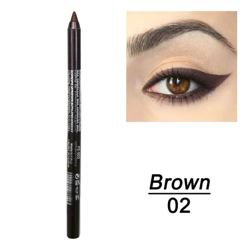 6 Colors Long-lasting Eye Liner Pencil Waterproof Pigment Blue Brown