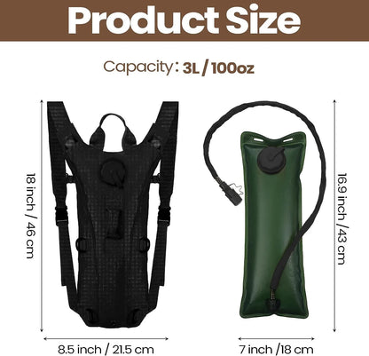 Tactical Hydration Pack Backpack Military Water-proof Nylon Water Bag