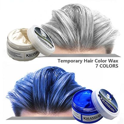 Temporary Hair Color Wax Men Diy Mud One-time Molding Paste Dye Cream