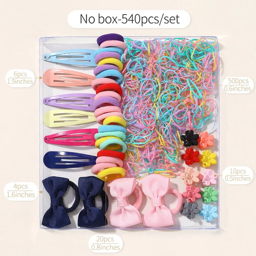 1125pcs A Bag of Multipurpose Children Lovely Colorful Flower Clip BB