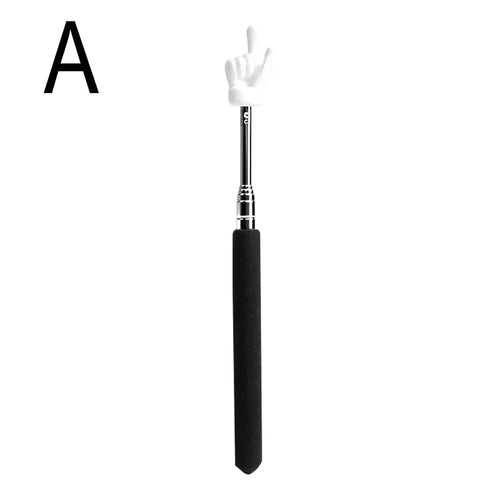 Retractable Teacher Pointer Finger Design StainlessSteel Telescopic