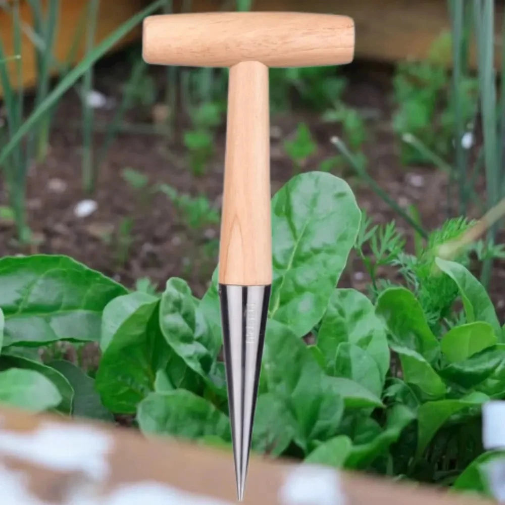 Home Gardening Wooden Planting Seeds And Bulbs Tools Hand Digger