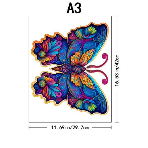 Advanced Wooden Puzzle Beautiful Butterfly Adult Children Special