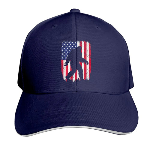 Bigfoot Gifts Funny Sasquatch American USA Flag Adult Cowboy Hat Woman