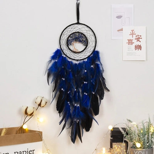 Wall Hanging Dreamcatchers Gem Crystal Tree Of Life Dream Catcher Home