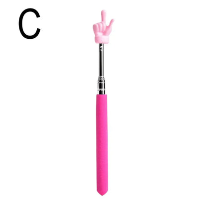 Retractable Teacher Pointer Finger Design StainlessSteel Telescopic