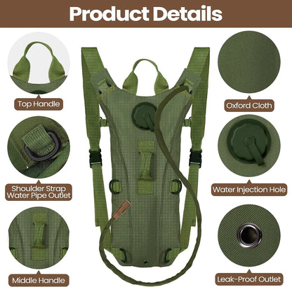 Tactical Hydration Pack Backpack Military Water-proof Nylon Water Bag