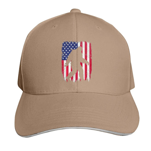 Bigfoot Gifts Funny Sasquatch American USA Flag Adult Cowboy Hat Woman