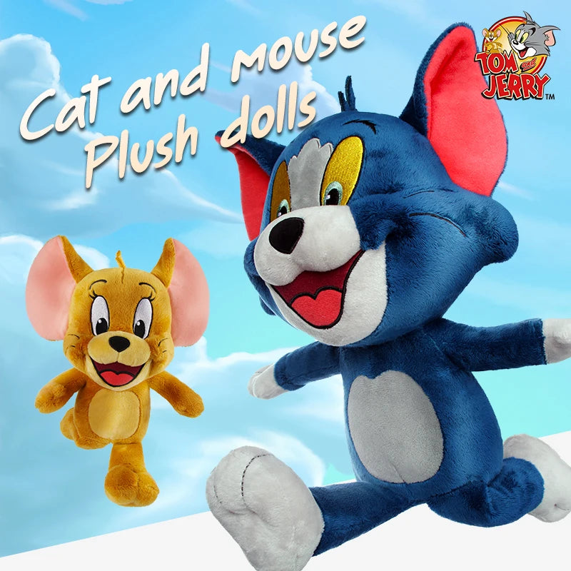 Tom And Jerry Plush Toy Cartoon Movie Cat Tuffy Nibbles Mouse Plushies