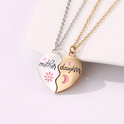 Luoluo&baby 2Pcs/set Mother and Daughter Parent Child Magnet Necklace