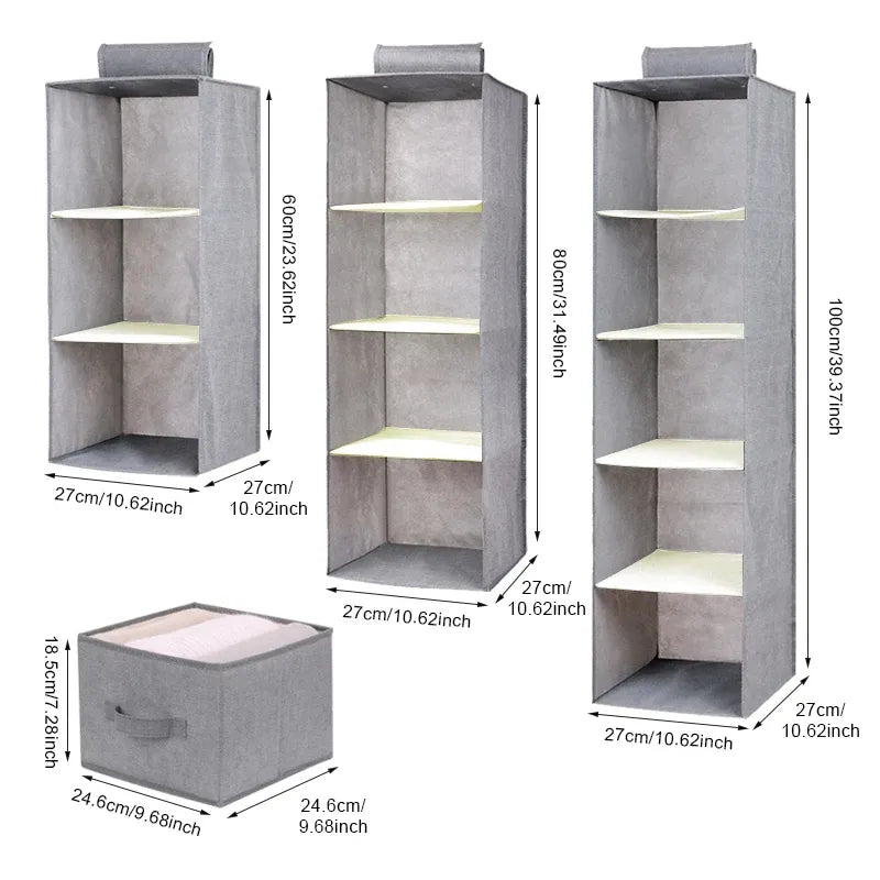 New Creative household items hanging closet drawer underwear classification storage wall closet cabinet finishing rack