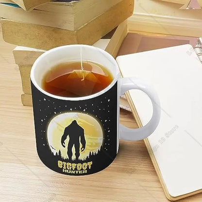 Bigfoot Hunter Sasquatch Personalized Ceramic Cups Funny Coffee Mug