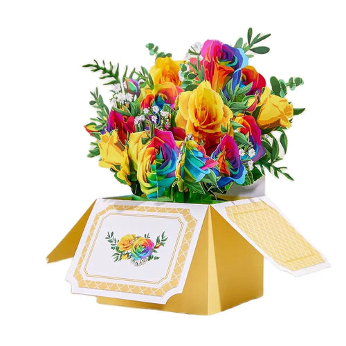 Flower Greeting Card With Envelope Surprise Gifts For Mothers Day