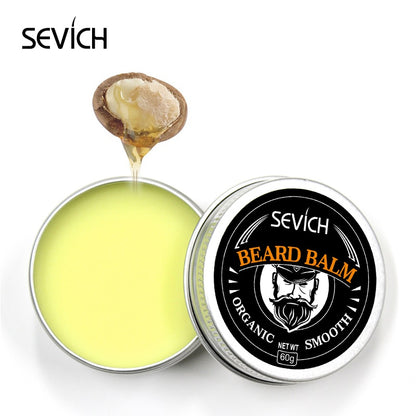 Sevich 30g/60g Natural Beard Balm Wax For Beard Smoothing Moustache