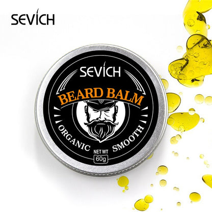 Sevich 30g/60g Natural Beard Balm Wax For Beard Smoothing Moustache