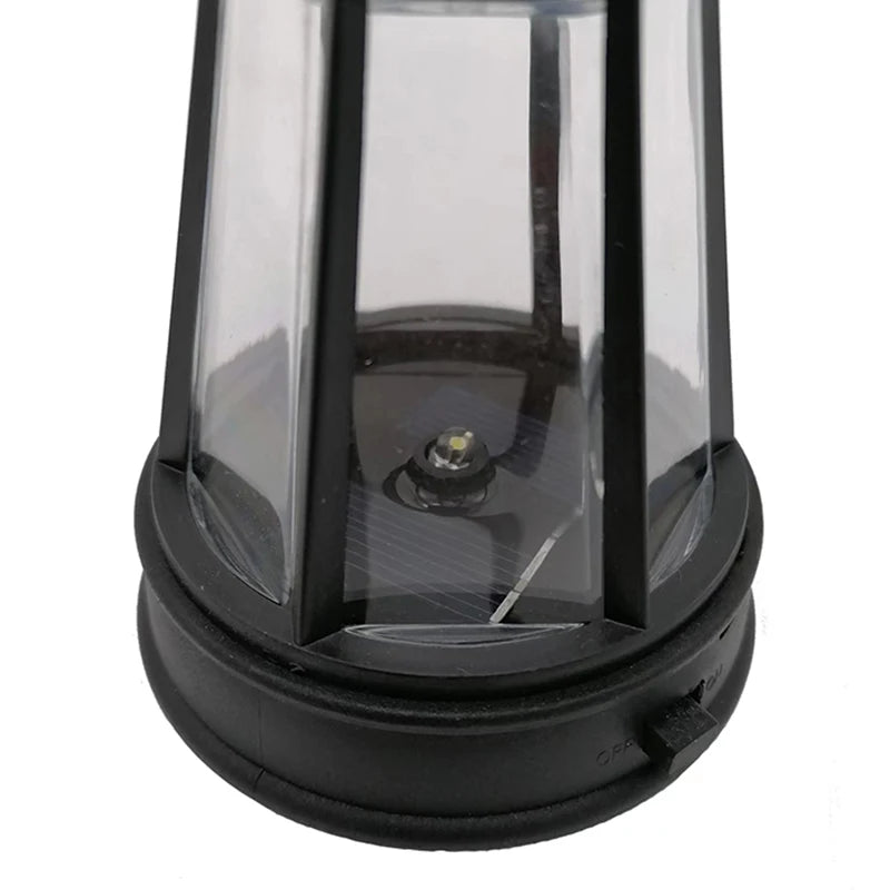 1 Pc 2 Styles 2V 40MA Waterproof LED Solar Retro Lantern Hanging Light