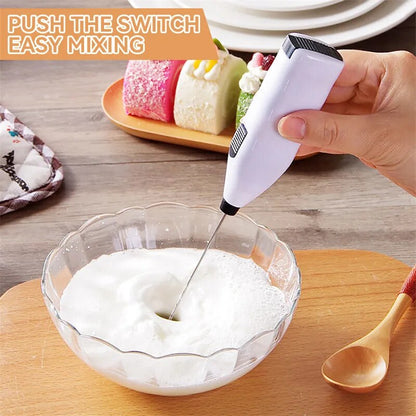 Mini Electric Whisk Foamer Blender Wireless Coffee Whisk Mixer