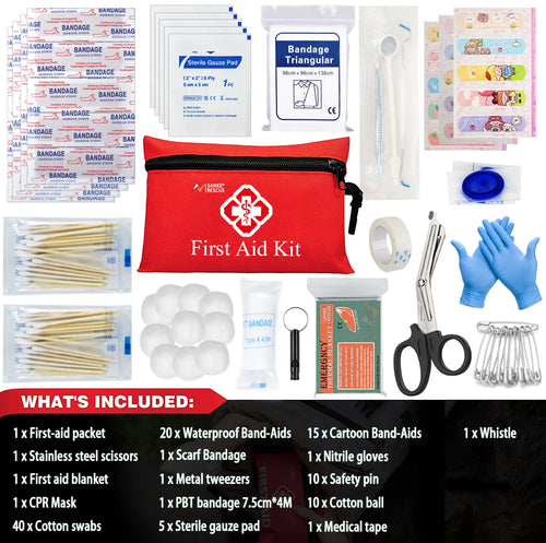 First Aid Kit 26-330 Piece All-Purpose Tactical  Emergency Kit In The