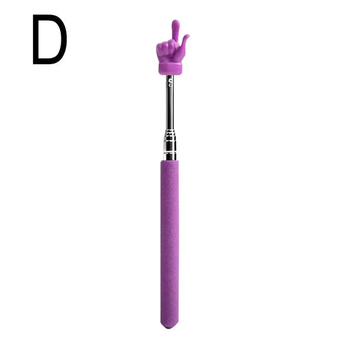 Retractable Teacher Pointer Finger Design StainlessSteel Telescopic