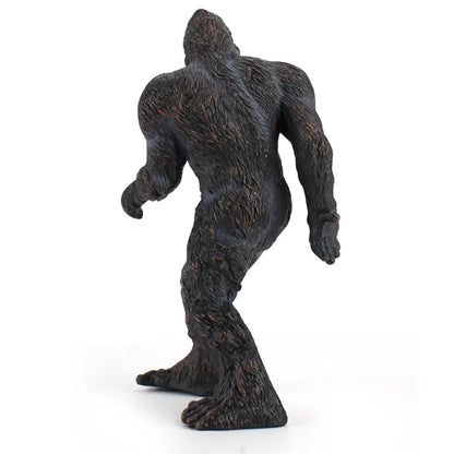 Black Brown Bigfoot Statue Interesting 5.9inch PVC Indoor Desk