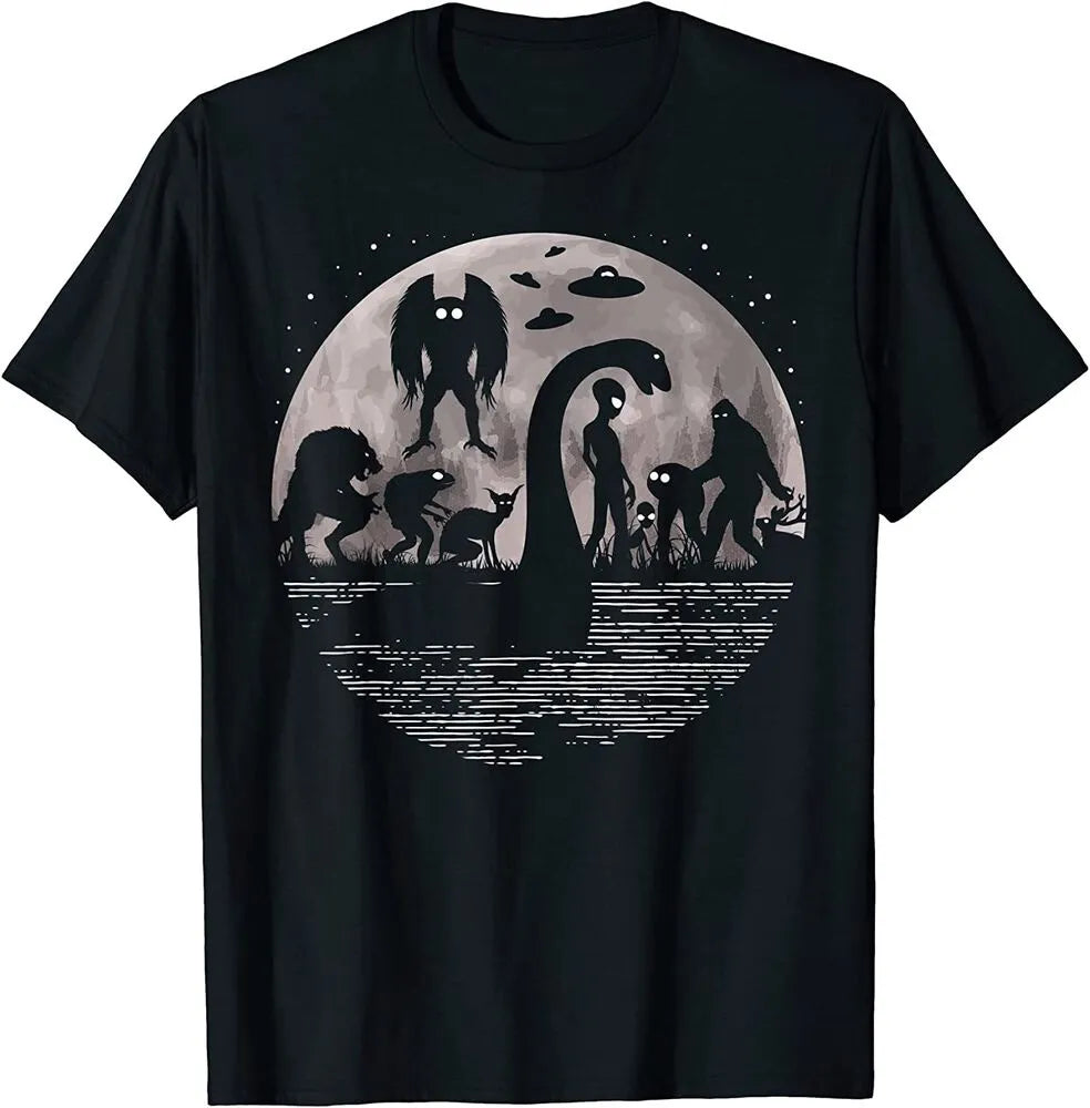 Bigfoot Loch Ness Monster Mothman And Aliens Funny Cryptid unisex