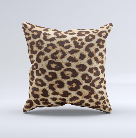 Simple Vector Cheetah Print Ink-Fuzed Decorative Throw Pillow