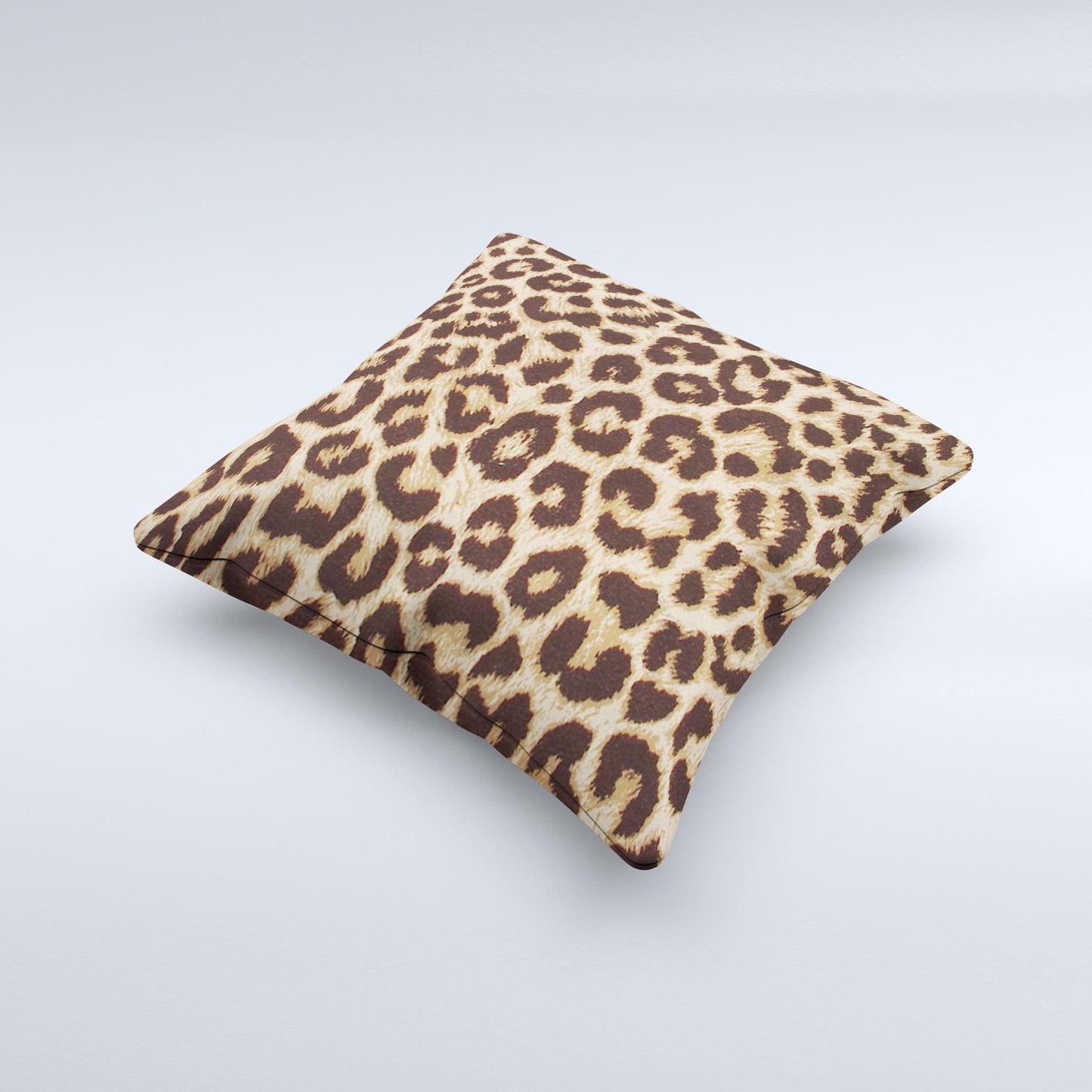 Simple Vector Cheetah Print Ink-Fuzed Decorative Throw Pillow