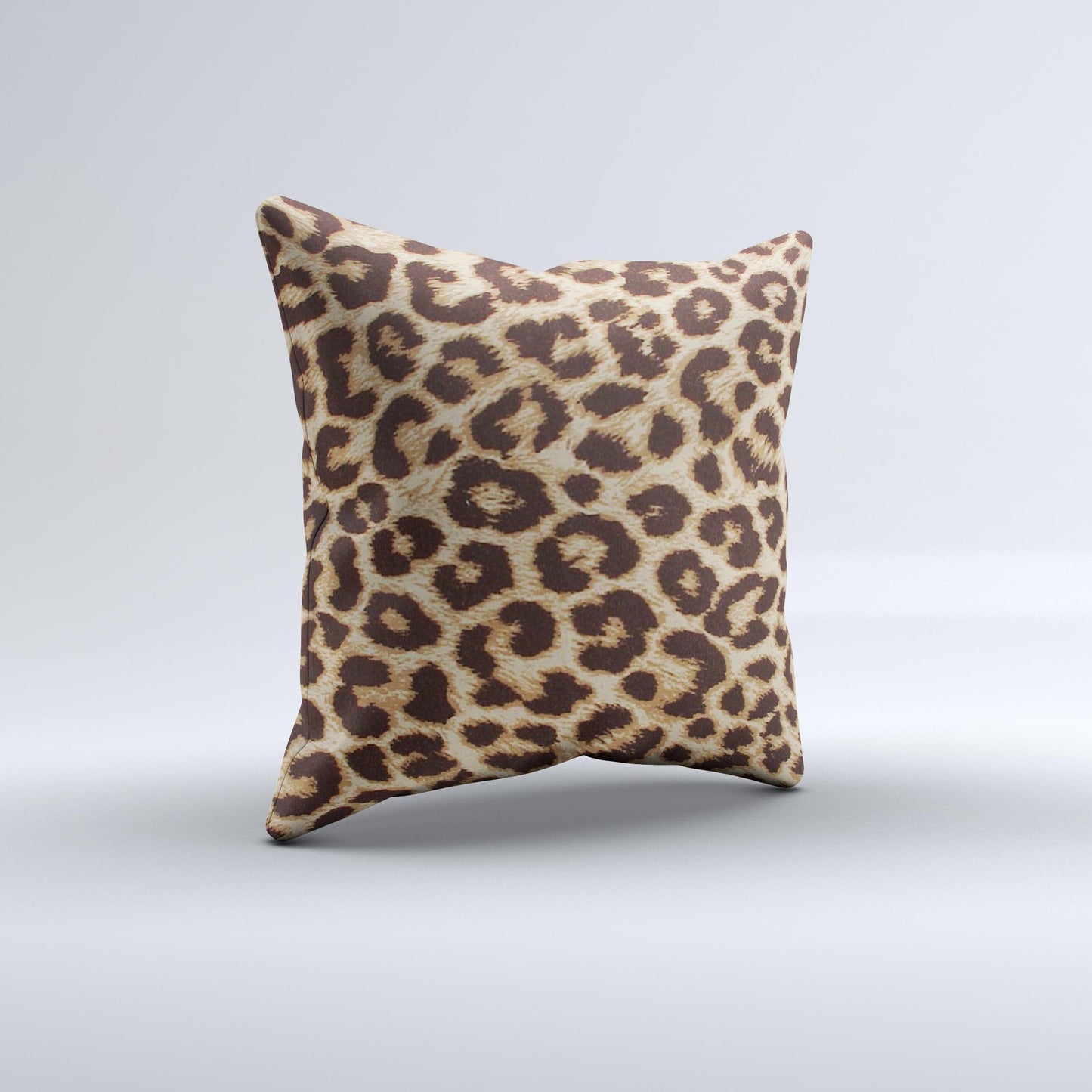 Simple Vector Cheetah Print Ink-Fuzed Decorative Throw Pillow