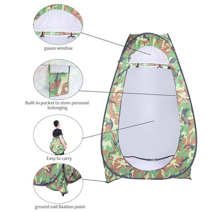 Portable Shower Tent Outdoor Privacy Toilet Changing Room