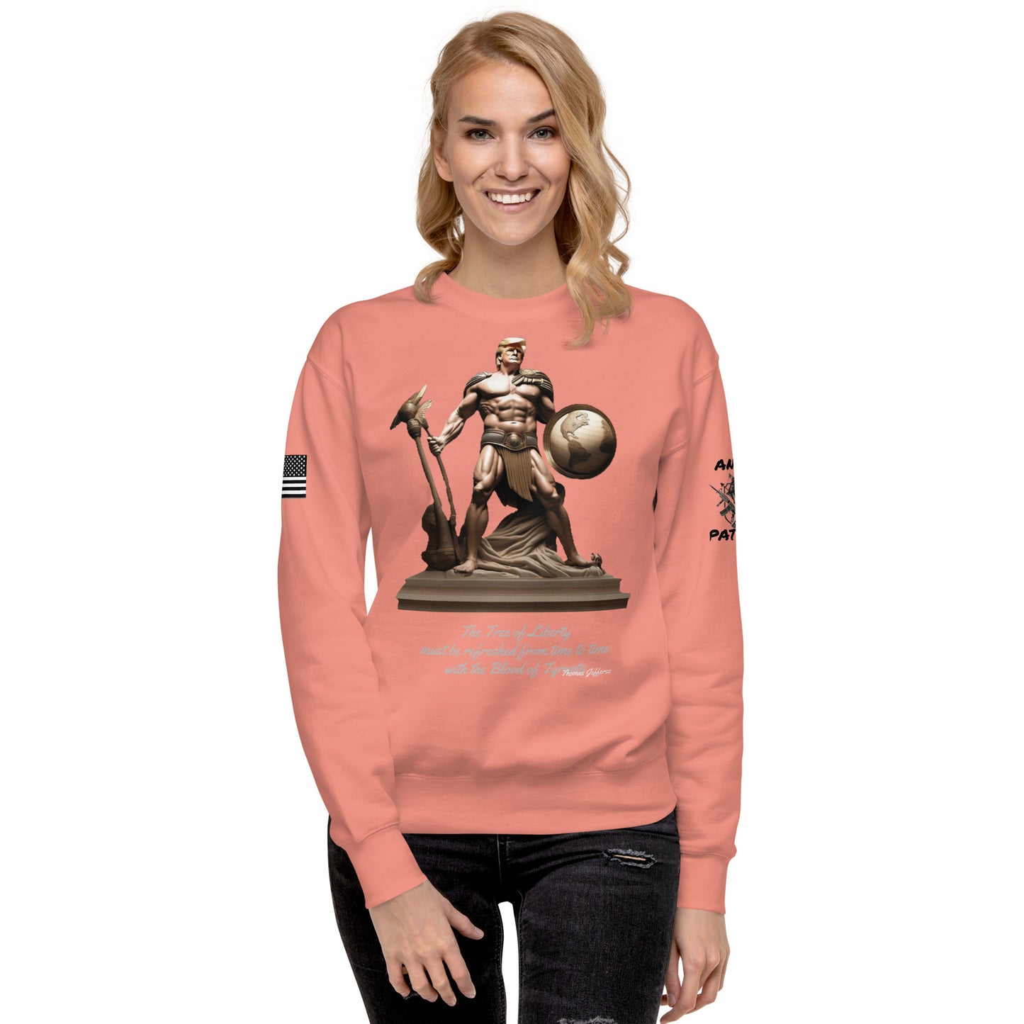 Unisex Premium Sweatshirt  Trump, our warrior