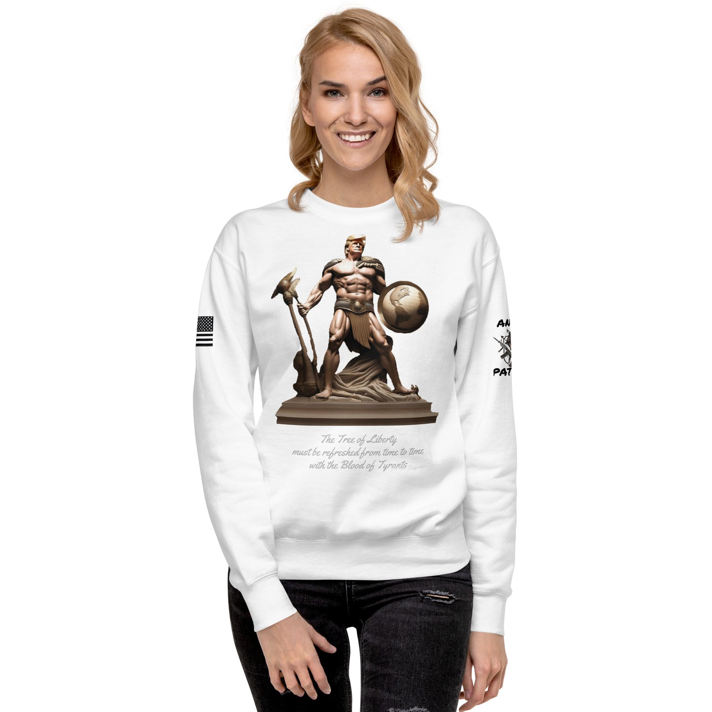 Unisex Premium Sweatshirt  Trump, our warrior