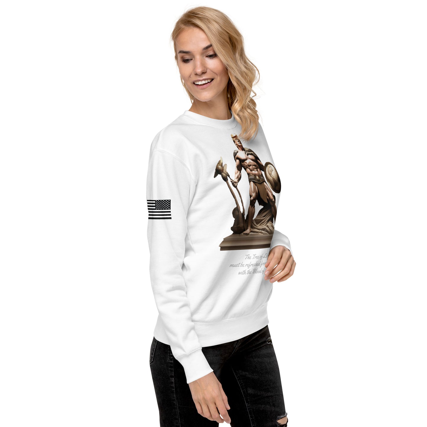 Unisex Premium Sweatshirt  Trump, our warrior