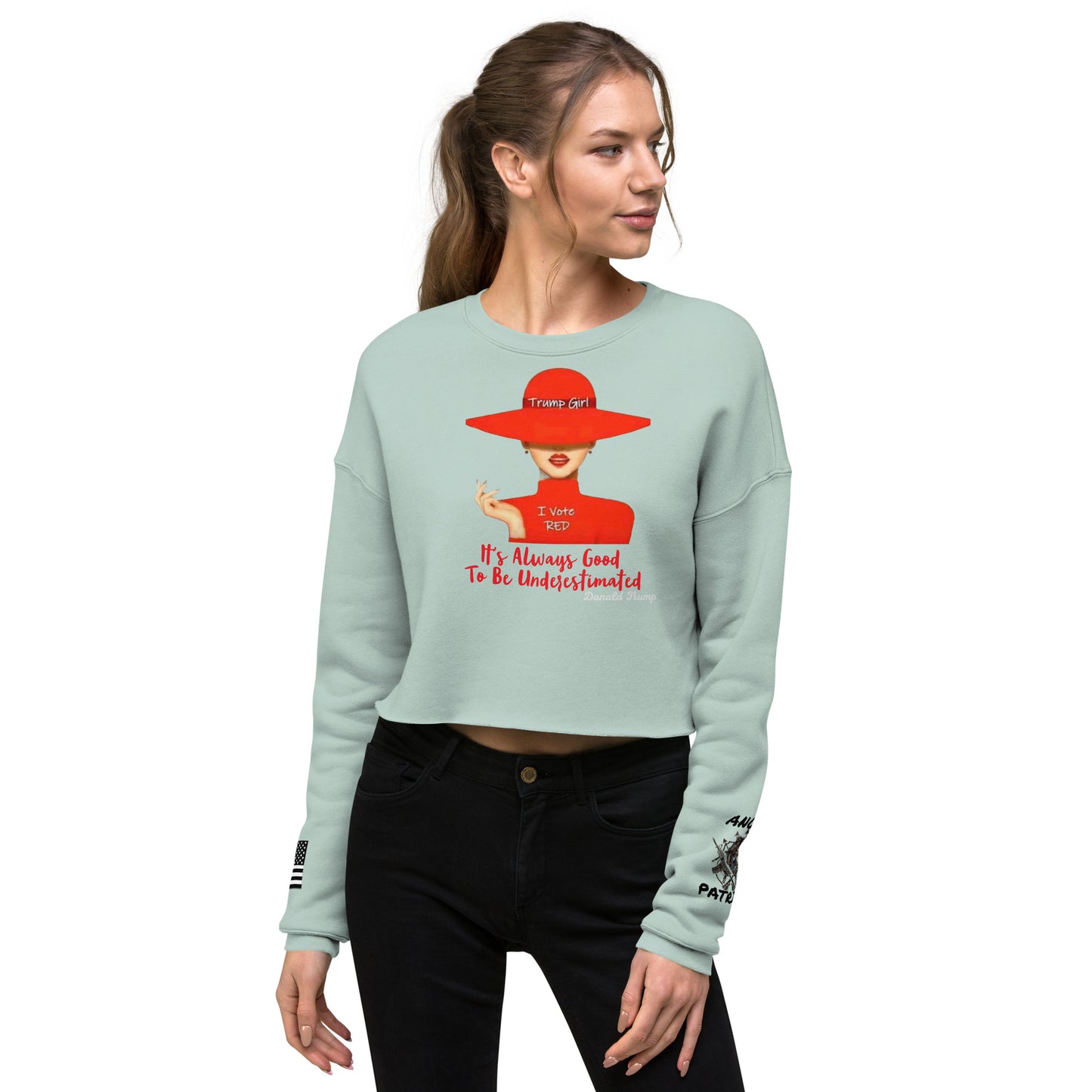 Crop Sweatshirt Trump's Girl