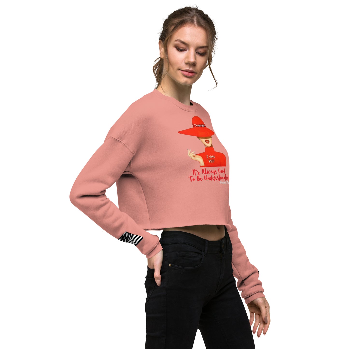 Crop Sweatshirt Trump's Girl